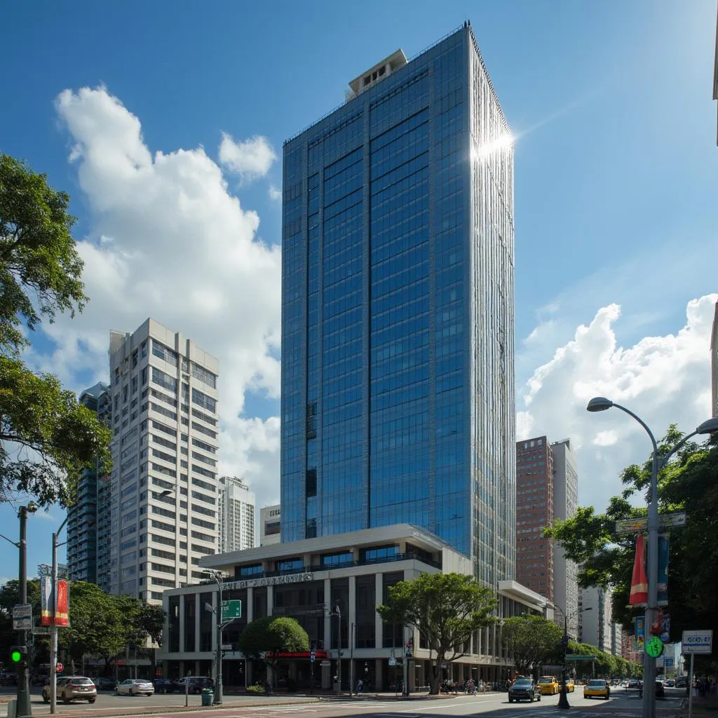 Edificio de oficinas moderno en Bogotá